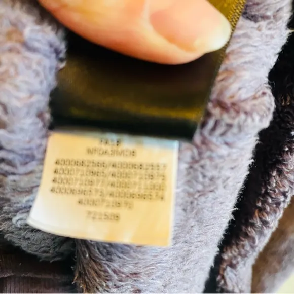 The North Face Ashen Purple Osito Furry Fuzzy Vest Size Medium