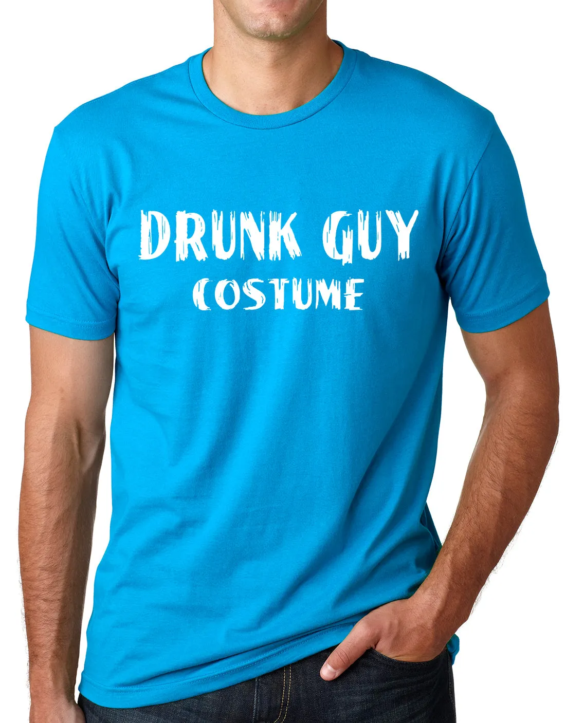 Think Out Loud Apparel Drunk Guy Costume Funny Halloween Shirt Drinking Humor Tee