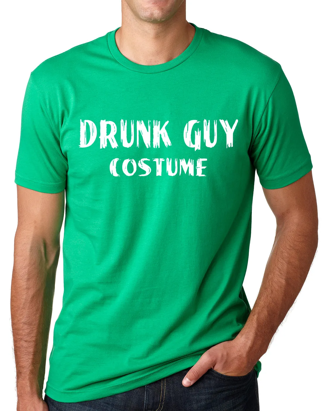Think Out Loud Apparel Drunk Guy Costume Funny Halloween Shirt Drinking Humor Tee