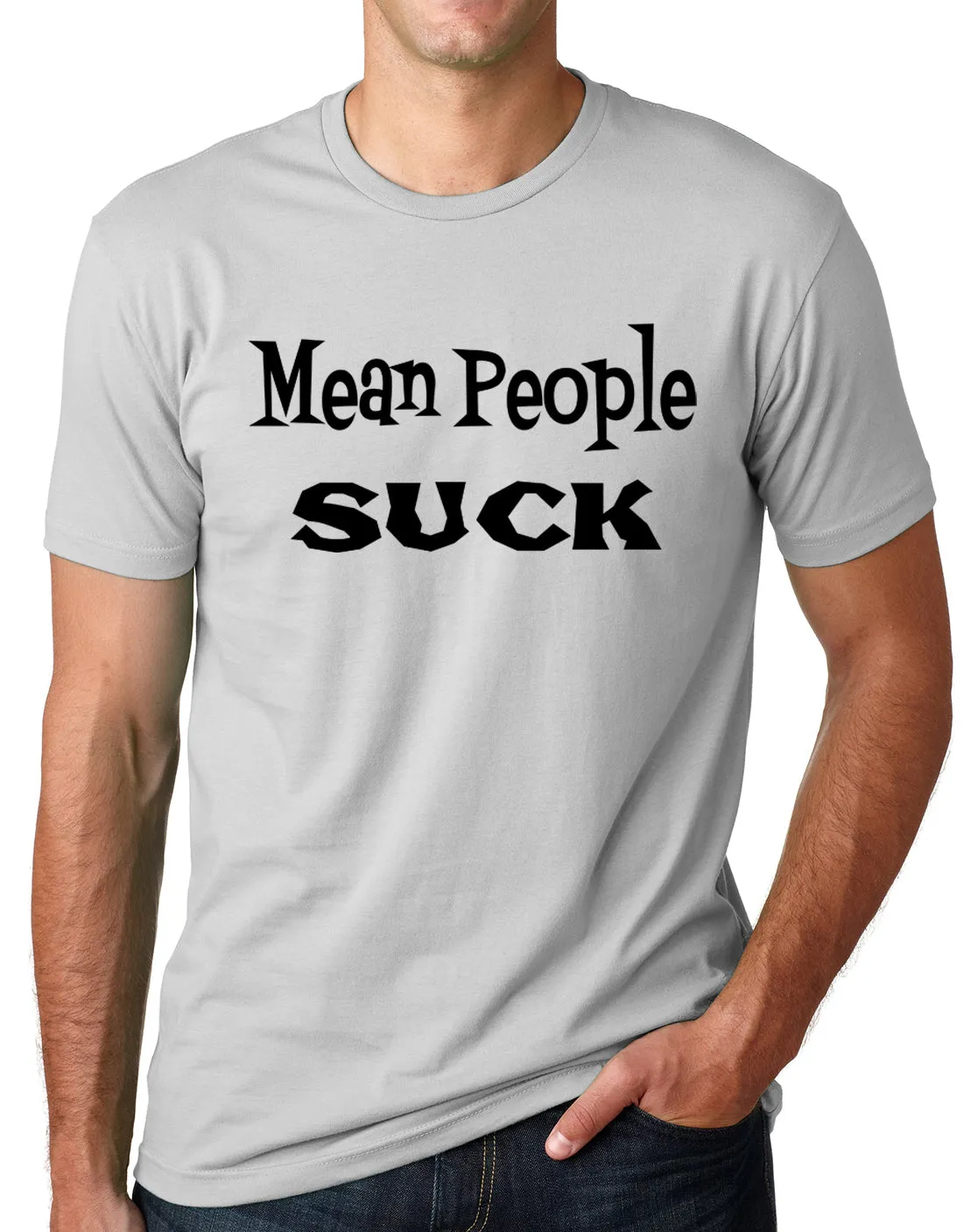 Think Out Loud Apparel Mean People Suck T shirt Anti Bullying Peace Tee