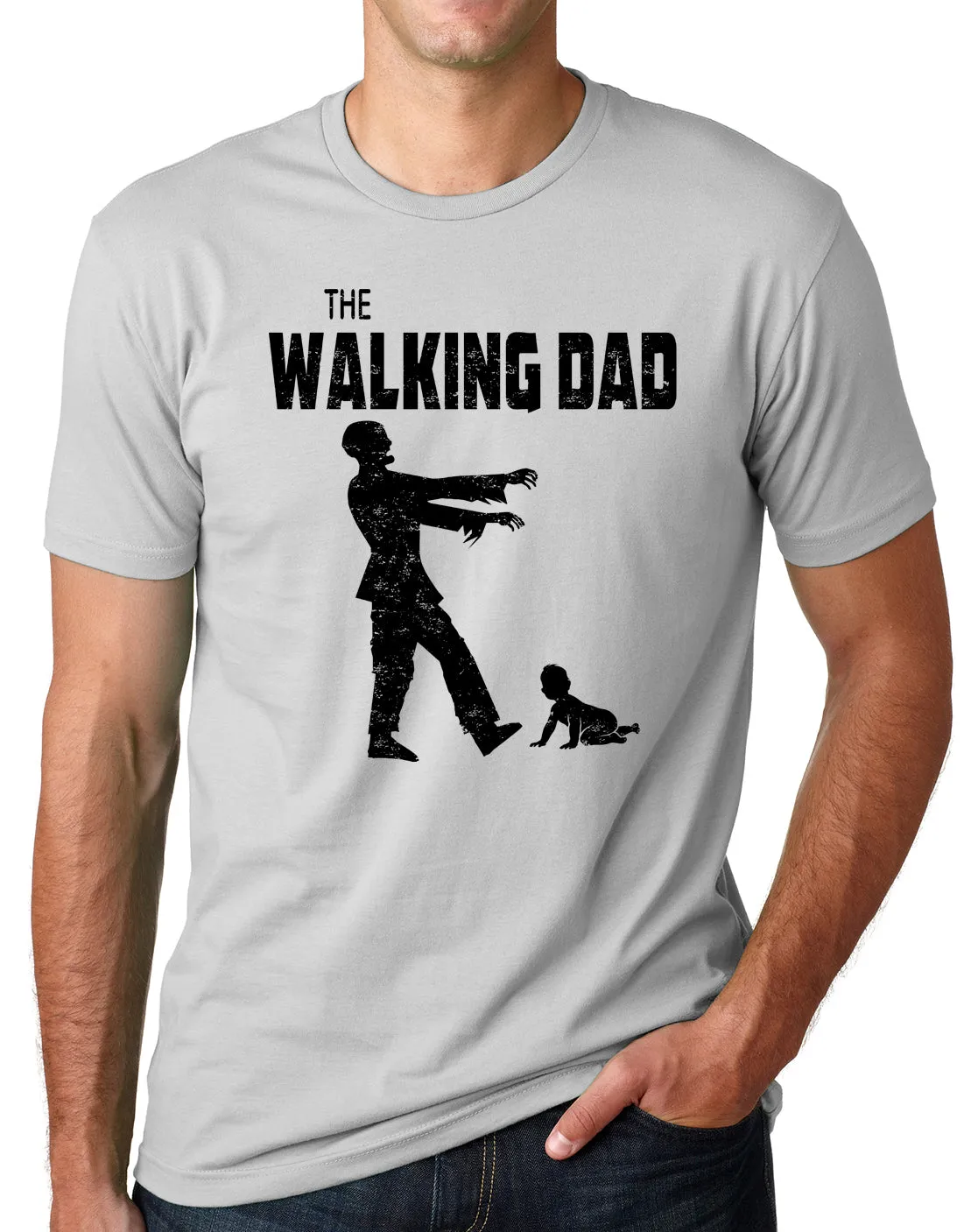 Think Out Loud Apparel The Walking Dad Funny Zombie T Shirt