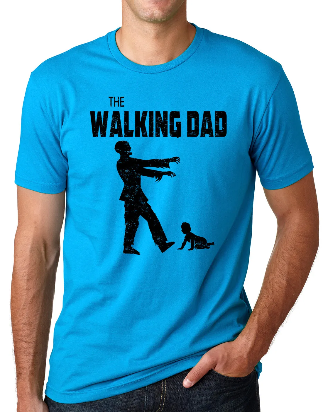 Think Out Loud Apparel The Walking Dad Funny Zombie T Shirt