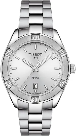 Tissot PR100 Quartz Watch, Silver Dial, 36mm (T1019101103100)