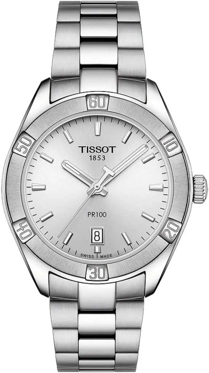Tissot PR100 Quartz Watch, Silver Dial, 36mm (T1019101103100)