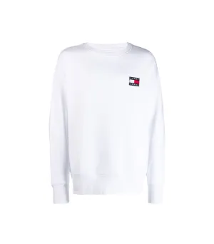 Tjm Tommy Jeans Badge Crew - Classic White