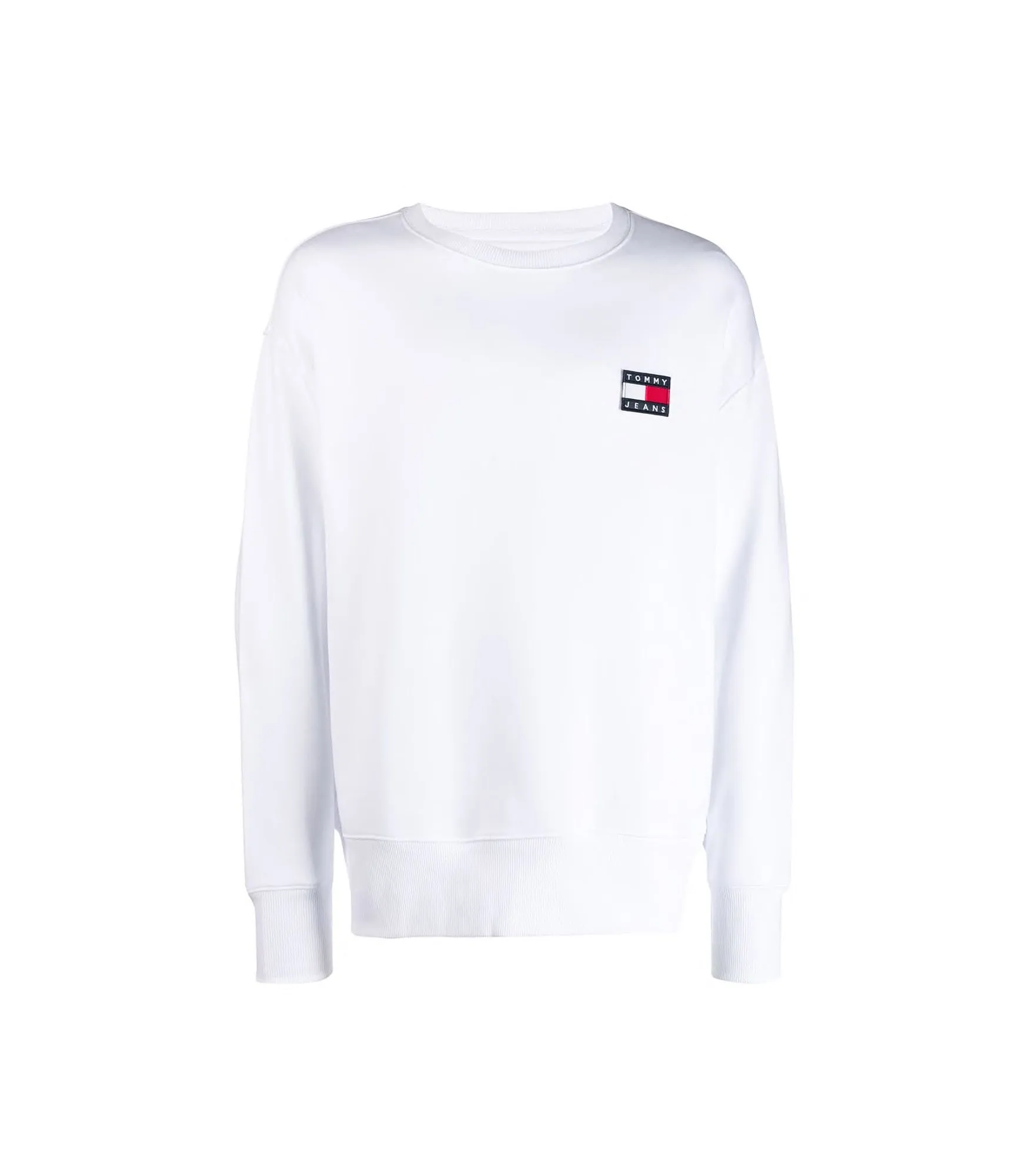 Tjm Tommy Jeans Badge Crew - Classic White