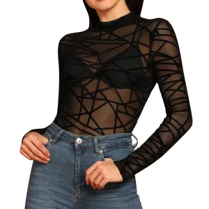 Transparent Mesh See-Through Top