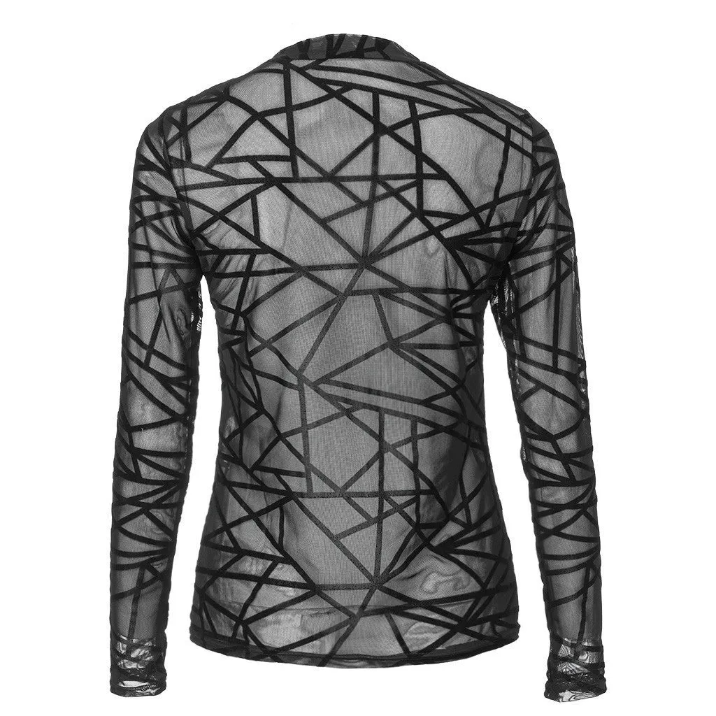Transparent Mesh See-Through Top