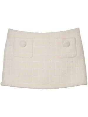 Tweed mini skirt