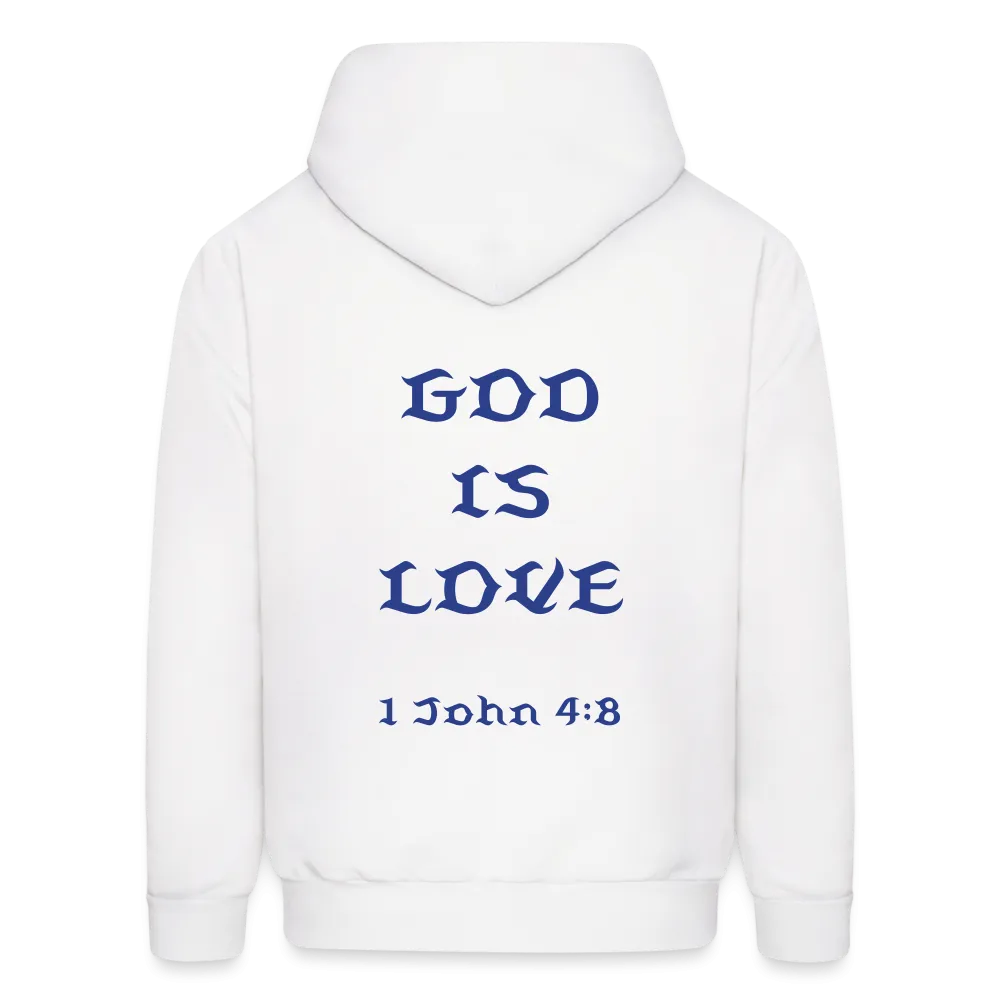 Unisex God is Love Royal Blue Letter Hoodie