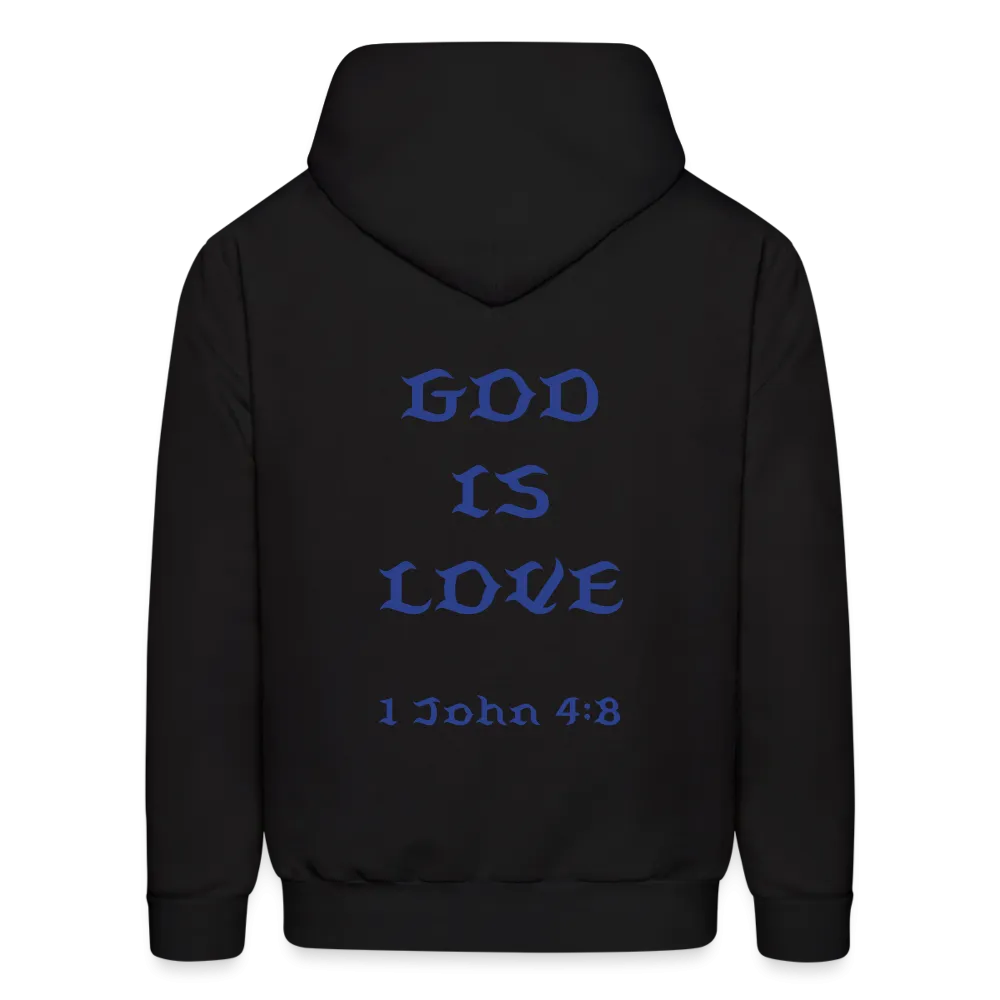 Unisex God is Love Royal Blue Letter Hoodie