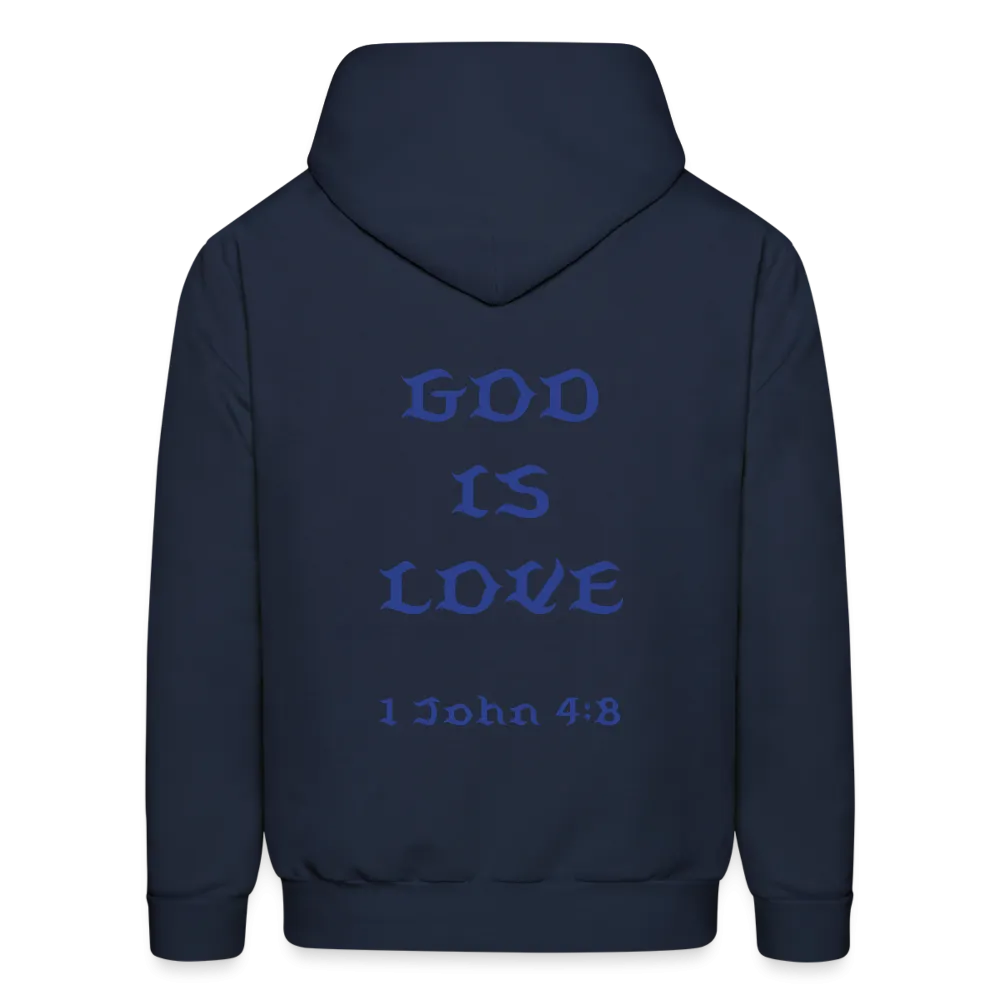 Unisex God is Love Royal Blue Letter Hoodie