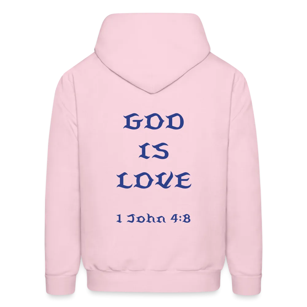 Unisex God is Love Royal Blue Letter Hoodie