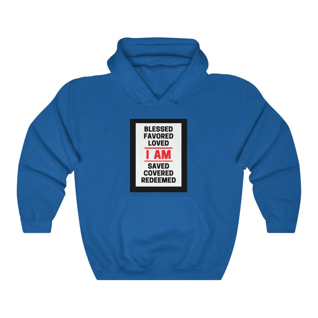 Unisex Heavy Blend™ Hooded Sweatshirt (Black Love Rocks Original - I AM)