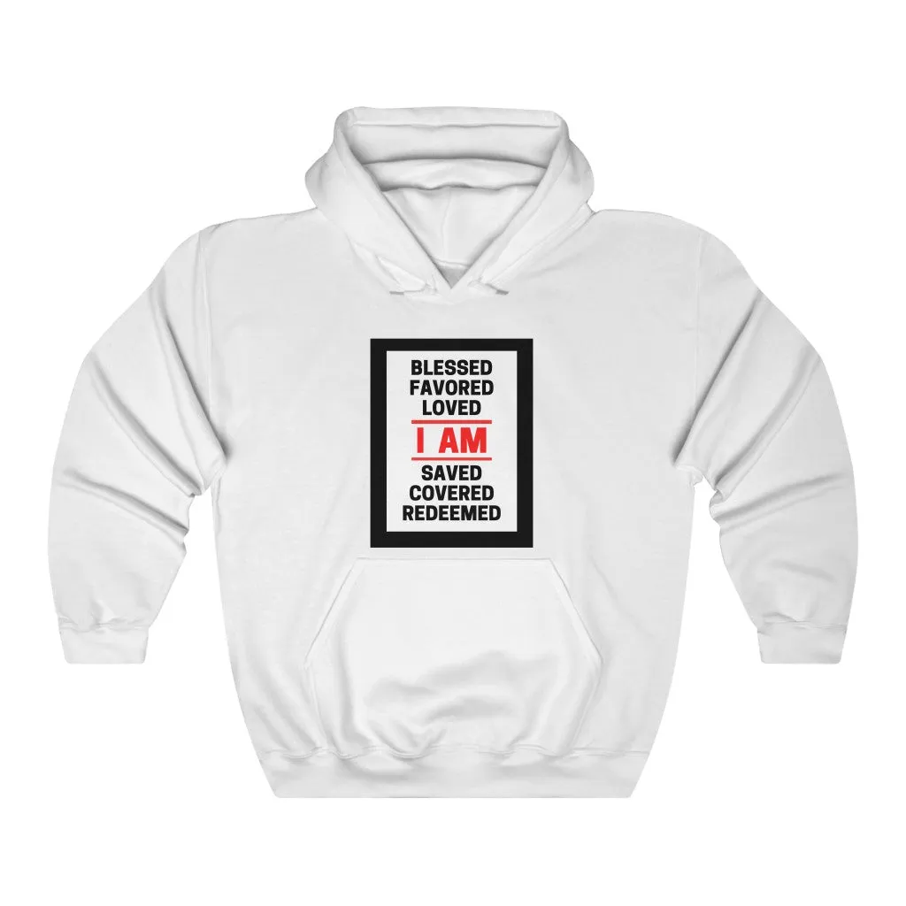 Unisex Heavy Blend™ Hooded Sweatshirt (Black Love Rocks Original - I AM)