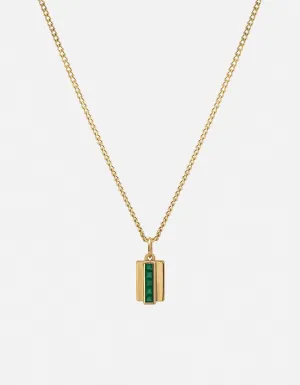 Vertigo Agate Necklace, Gold Vermeil