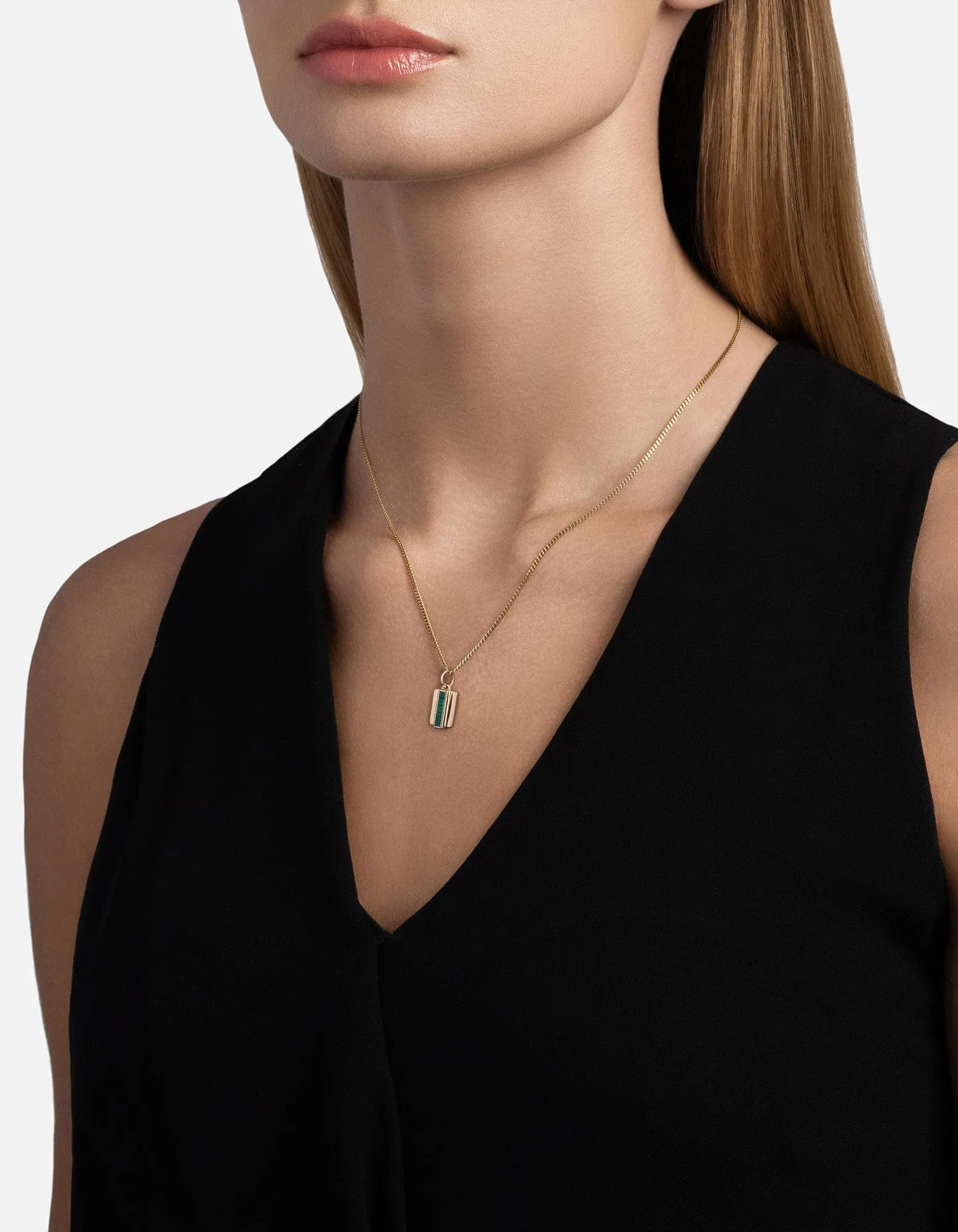 Vertigo Agate Necklace, Gold Vermeil