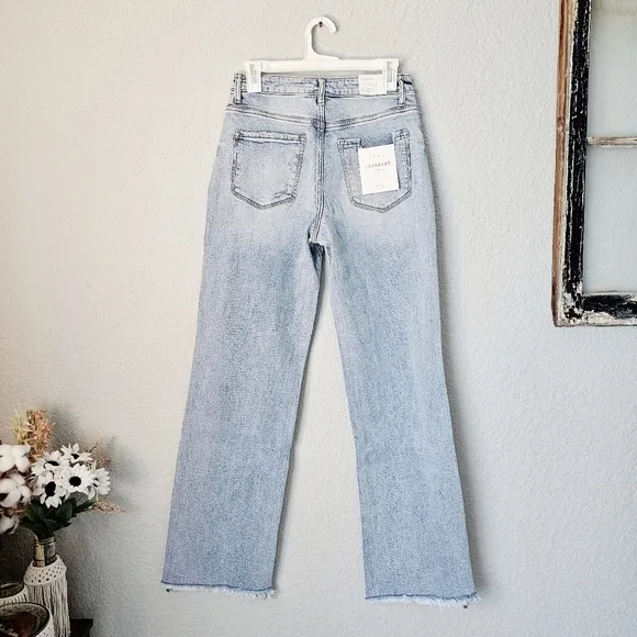 Vervet By Flying Monkey HR 90s Vintage Light Wash Wide Leg Jeans Dad Various NEW
