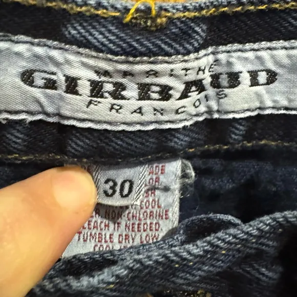 Vintage 90s Designer Marithe Francois Girbaud Jeans. Dark wash. Size 30x31