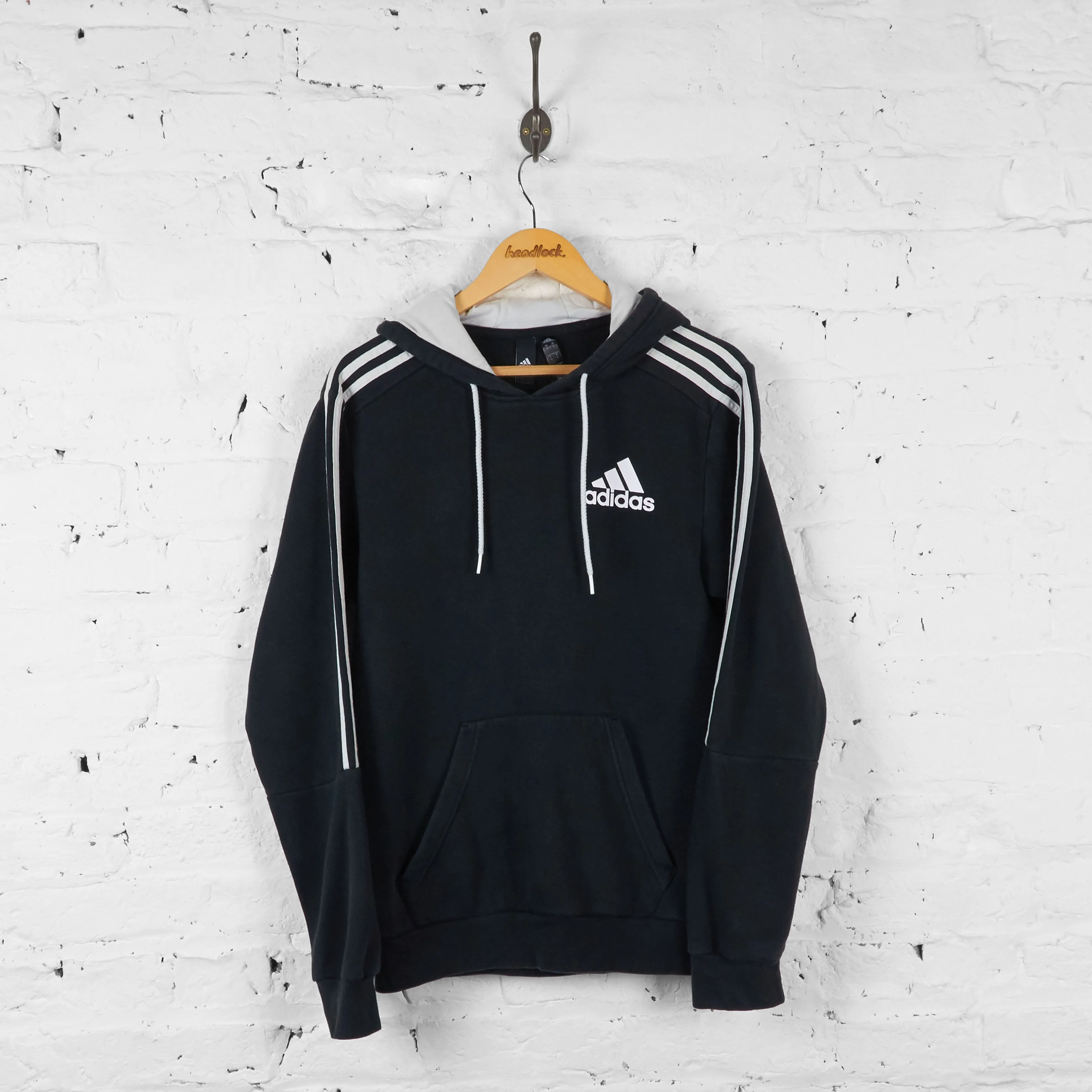 Vintage Adidas Hoodie - Black - S