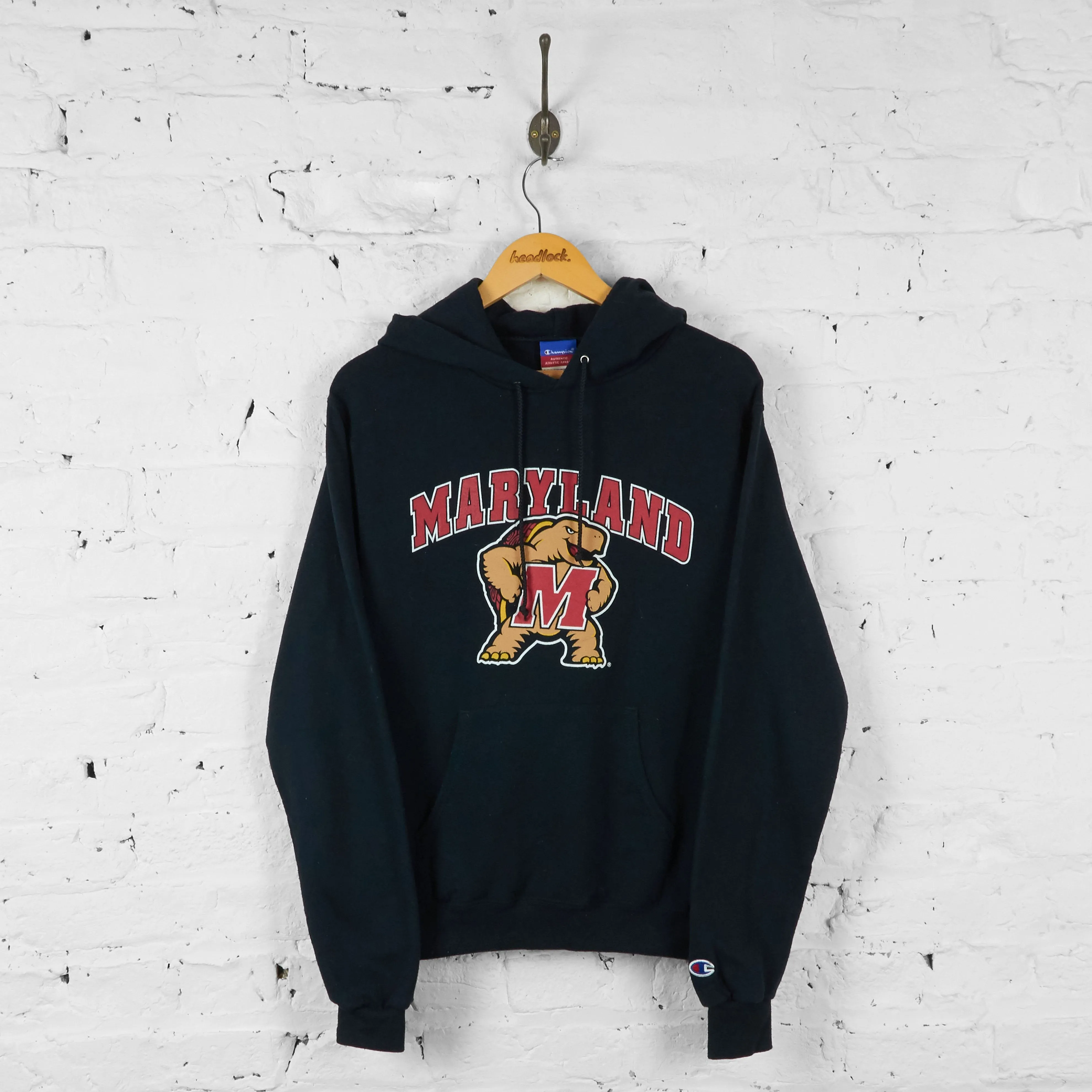 Vintage Champion Hoodie - Black - M