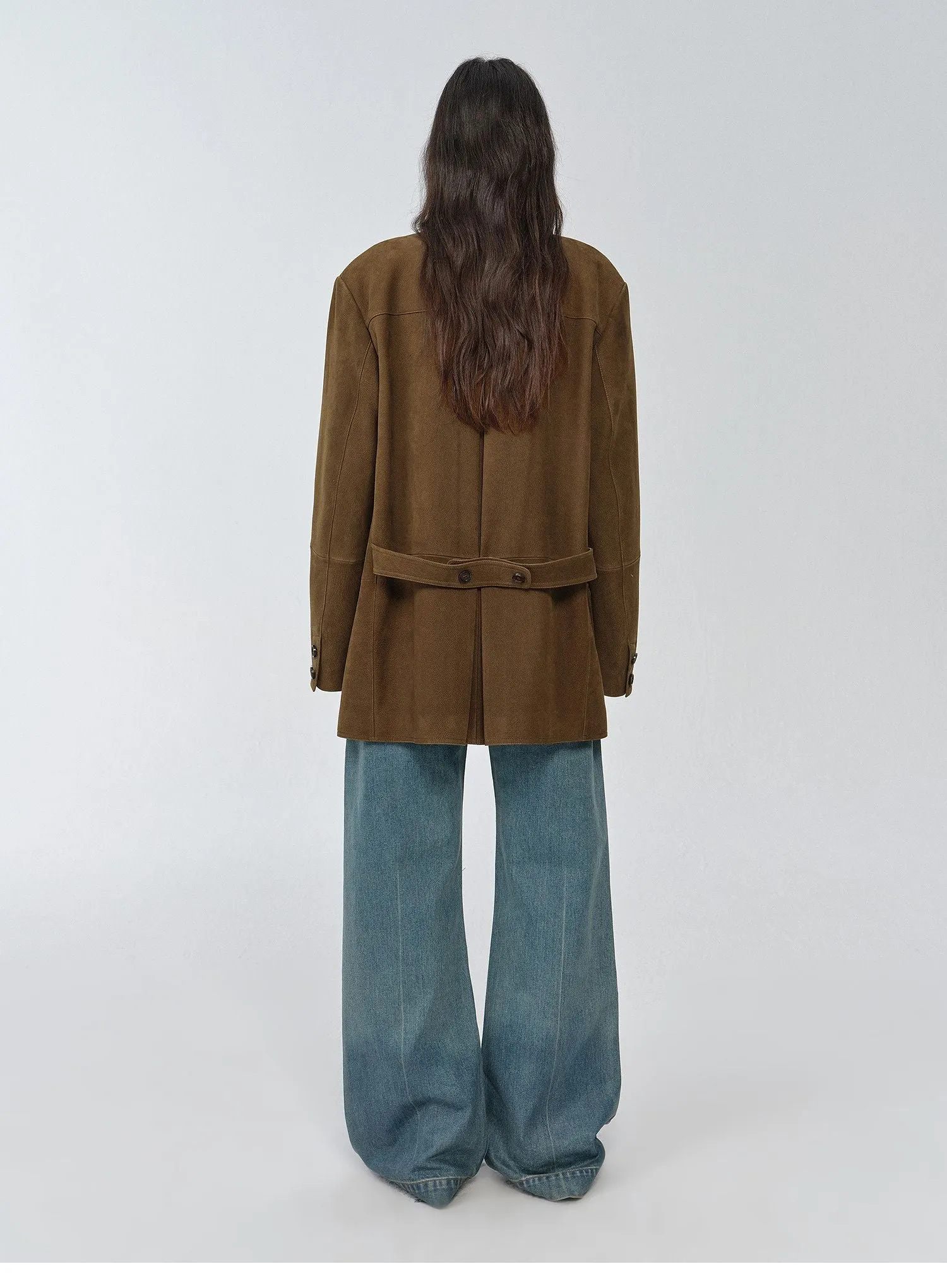 Vintage Oil Waxed Goat Leather Jacket