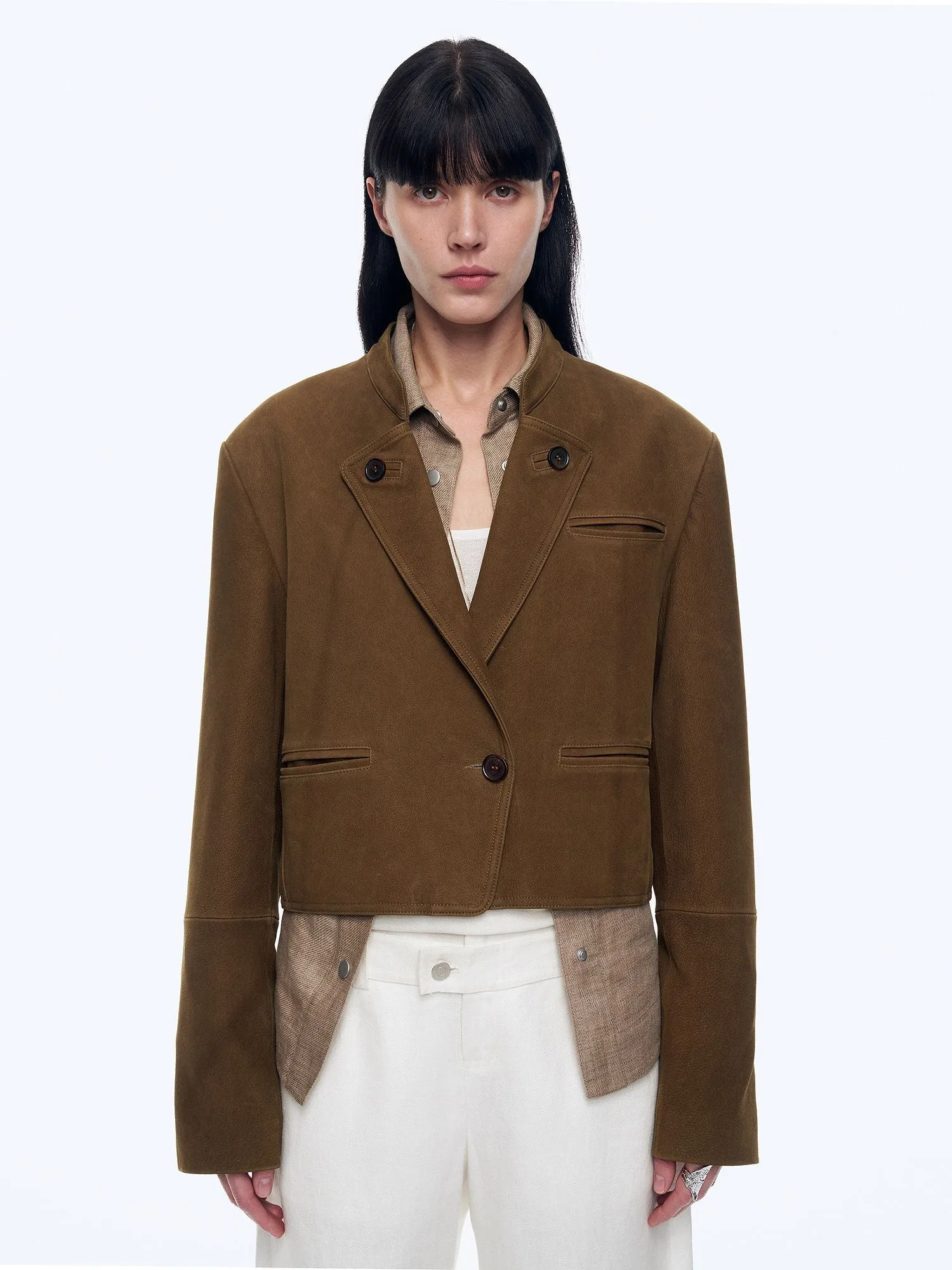 Vintage Oil Waxed Goat Leather Jacket