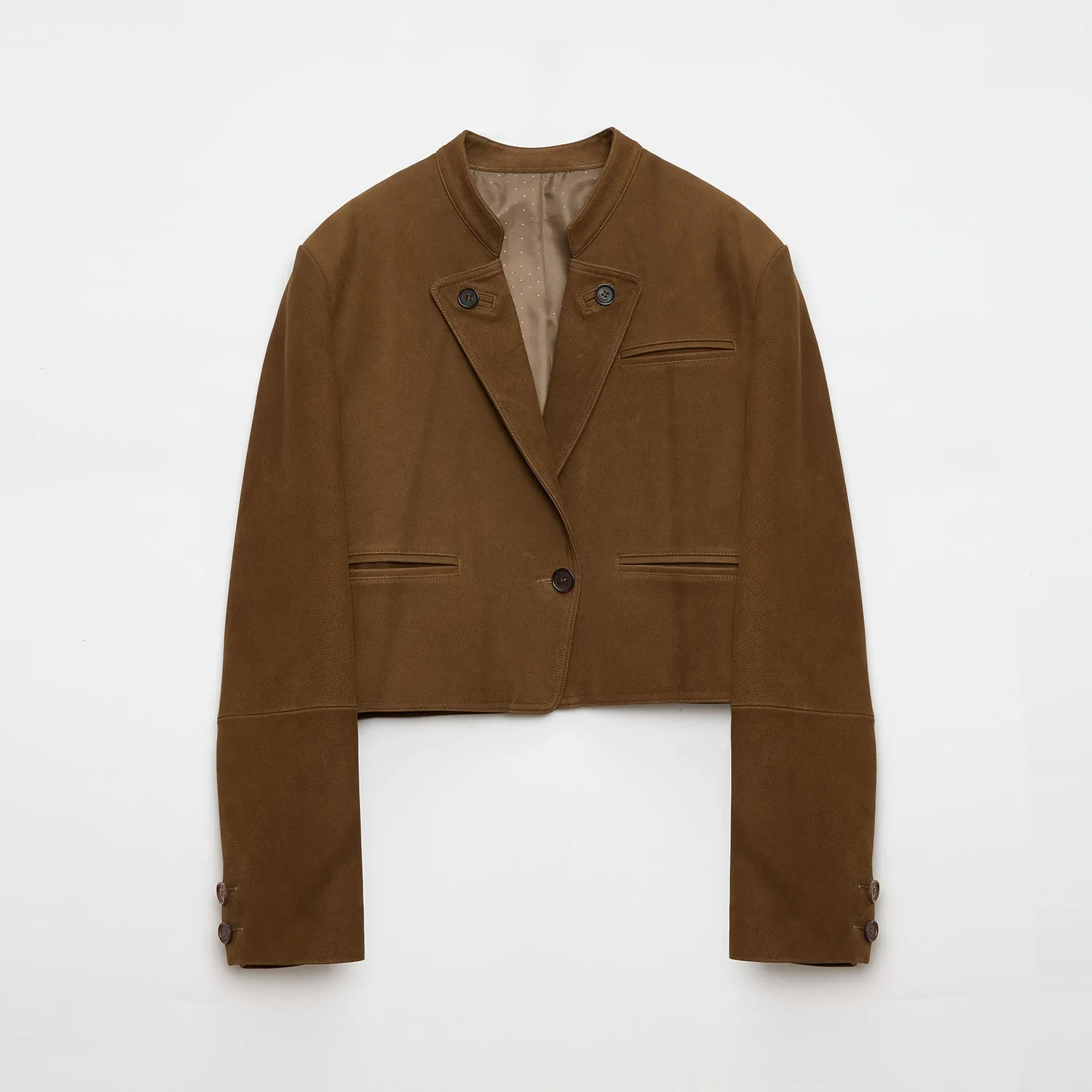 Vintage Oil Waxed Goat Leather Jacket