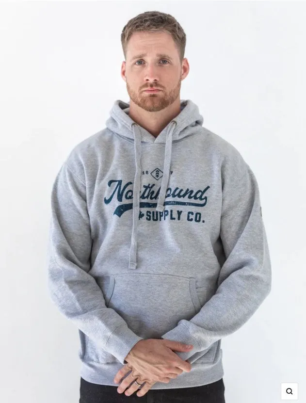 Vintage Script Hoodie - Grey