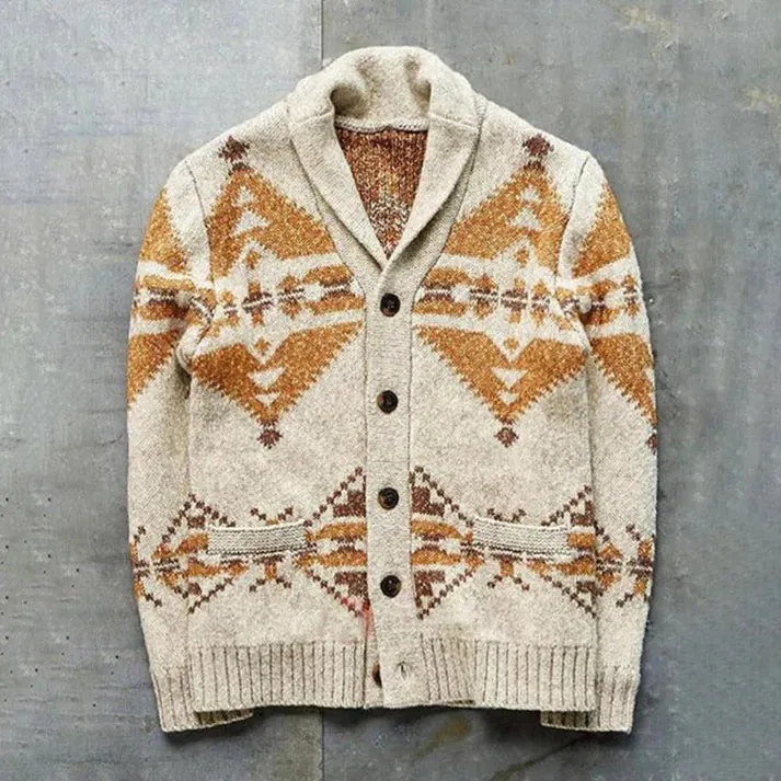 Vintage-style jackets in cosy knitwear for men