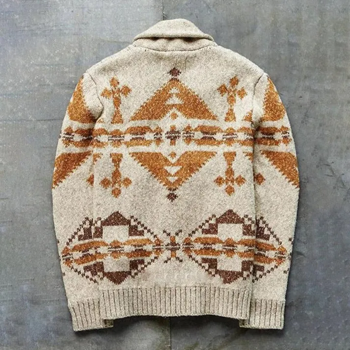 Vintage-style jackets in cosy knitwear for men