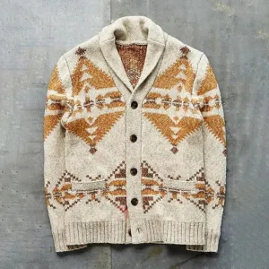 Vintage-style jackets in cosy knitwear for men