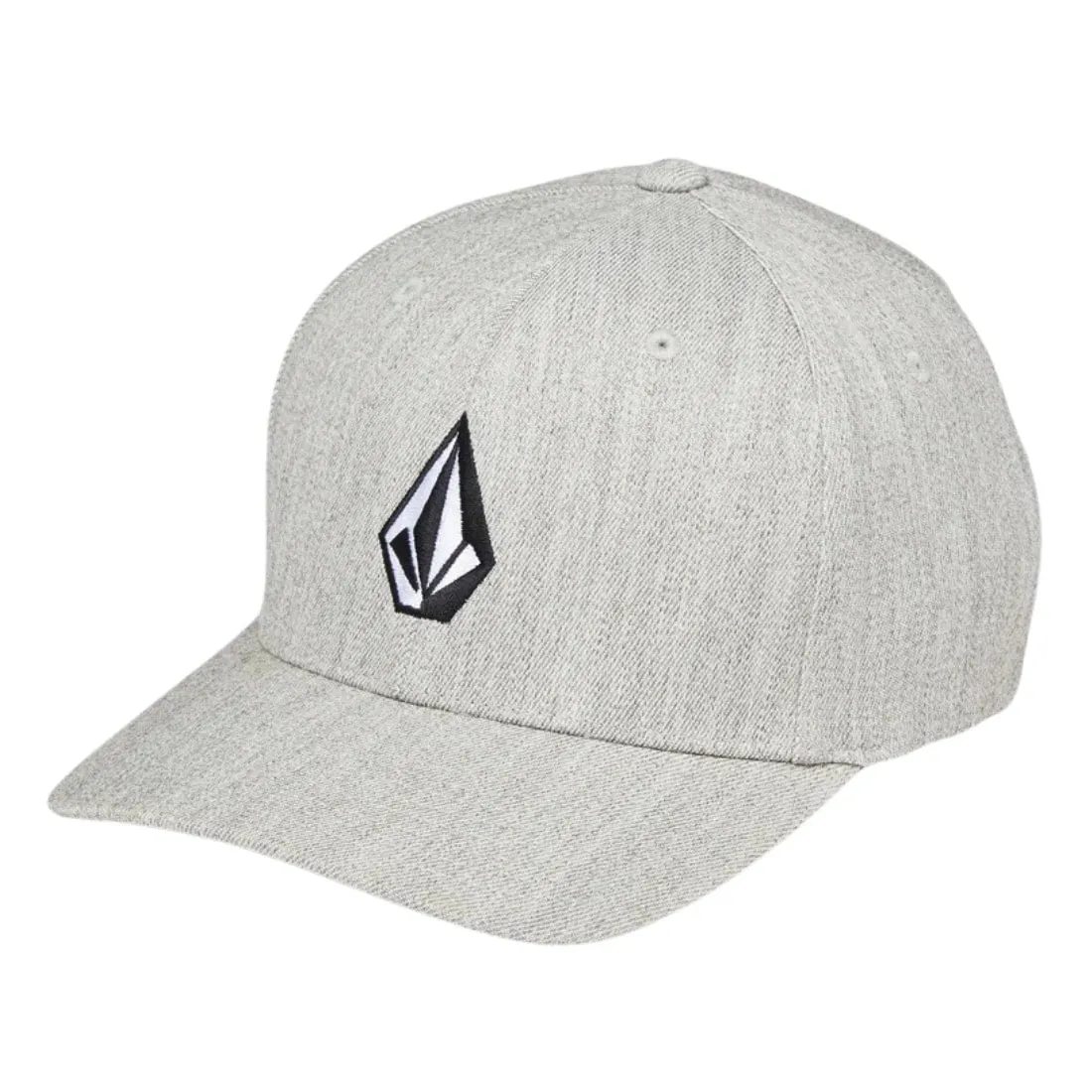 Volcom Full Stone Heather Flexfit Cap - Grey Vintage