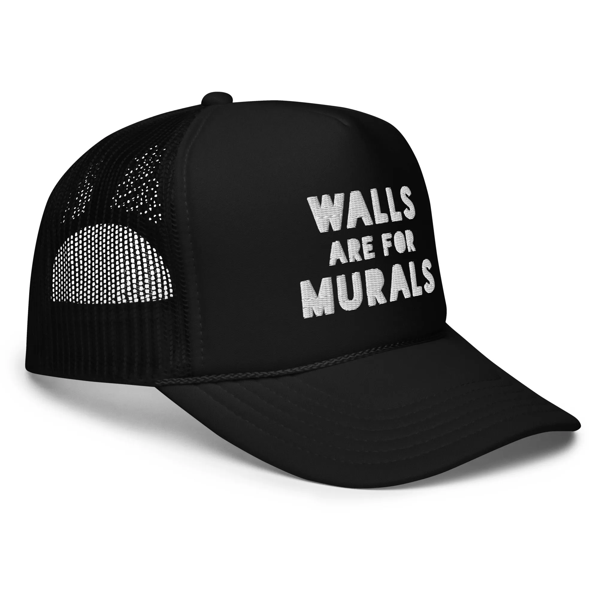 WAFM Foam Trucker Hat Black