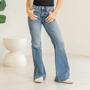 Weekend Fun Mid Rise Tummy Control Top Flare Regular & Plus Sizes