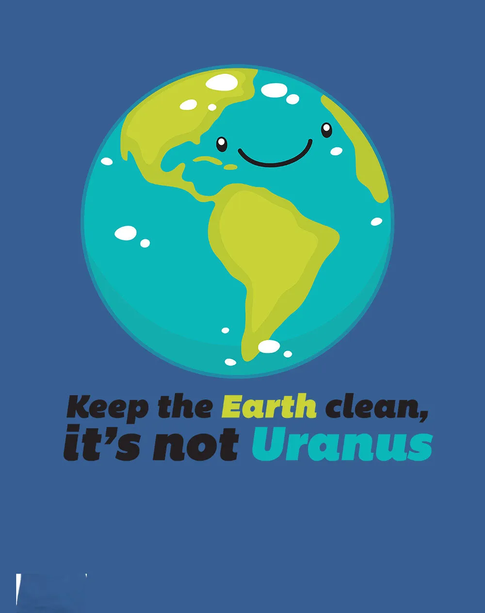 Weird Science Keep The Earth Clean It's Not Uranus Official Men's T-shirt (Royal Blue)