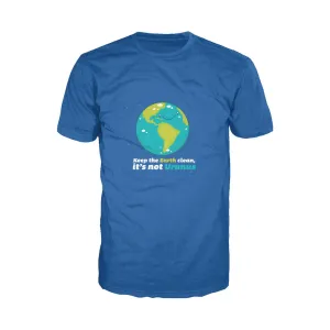 Weird Science Keep The Earth Clean It's Not Uranus Official Men's T-shirt (Royal Blue)
