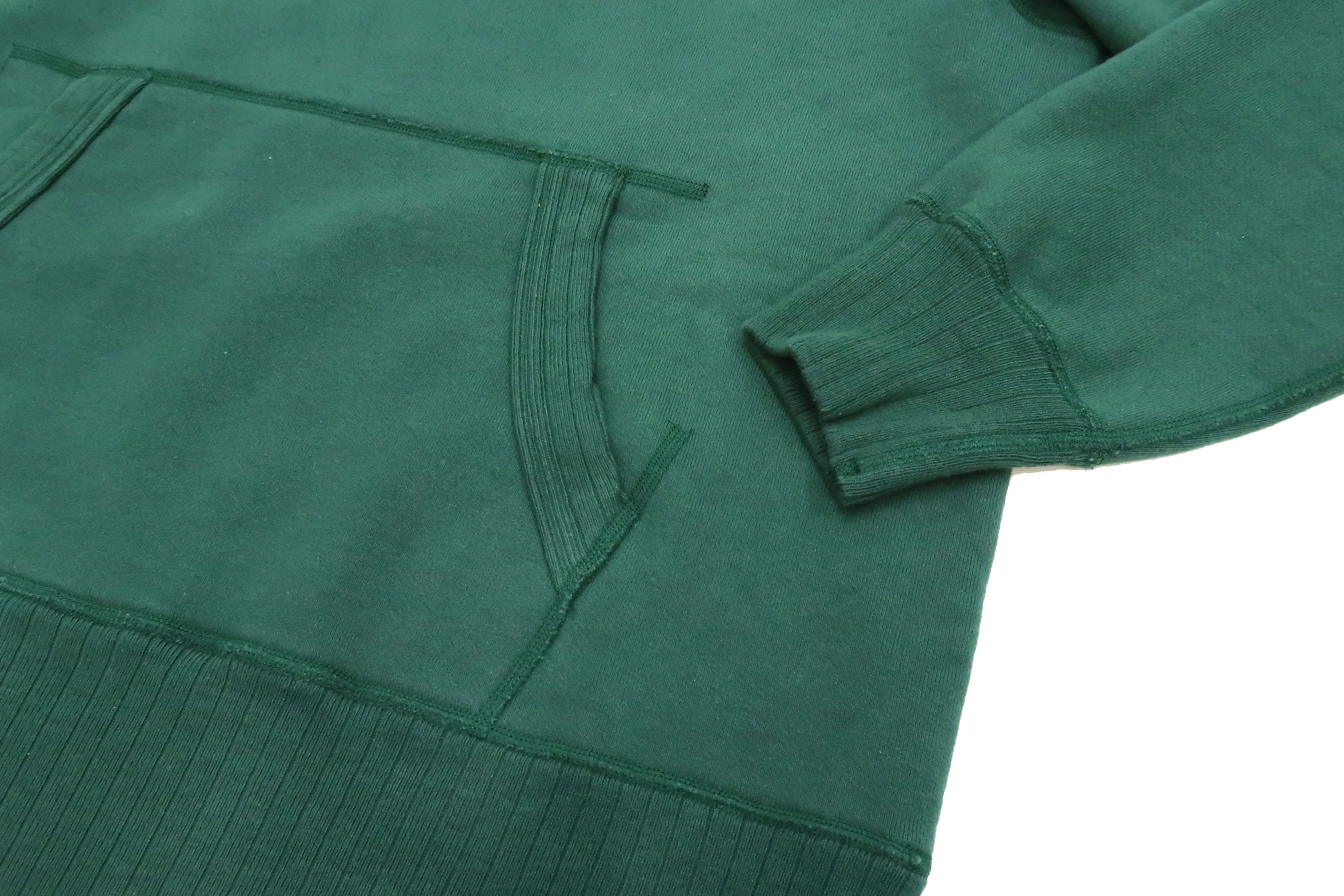 Whitesville Plain Pullover Hoodie Men's Solid Color Hooded Sweatshirt WV67729 Green