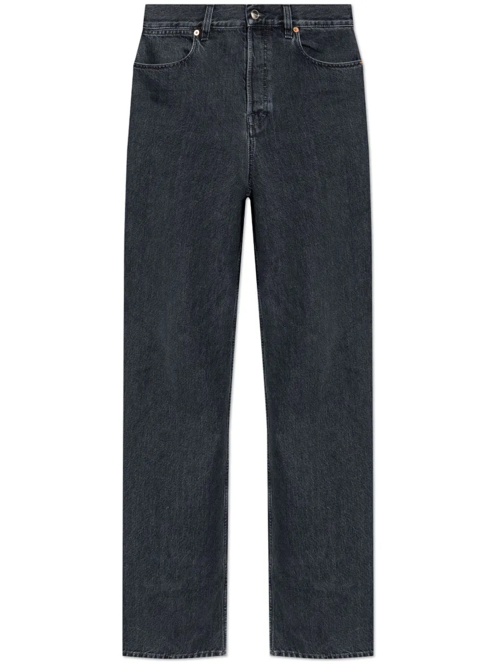 Wide leg denim cotton jeans