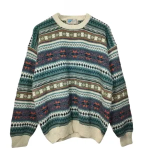 Women's jumper - in a trendy vintage aztec design