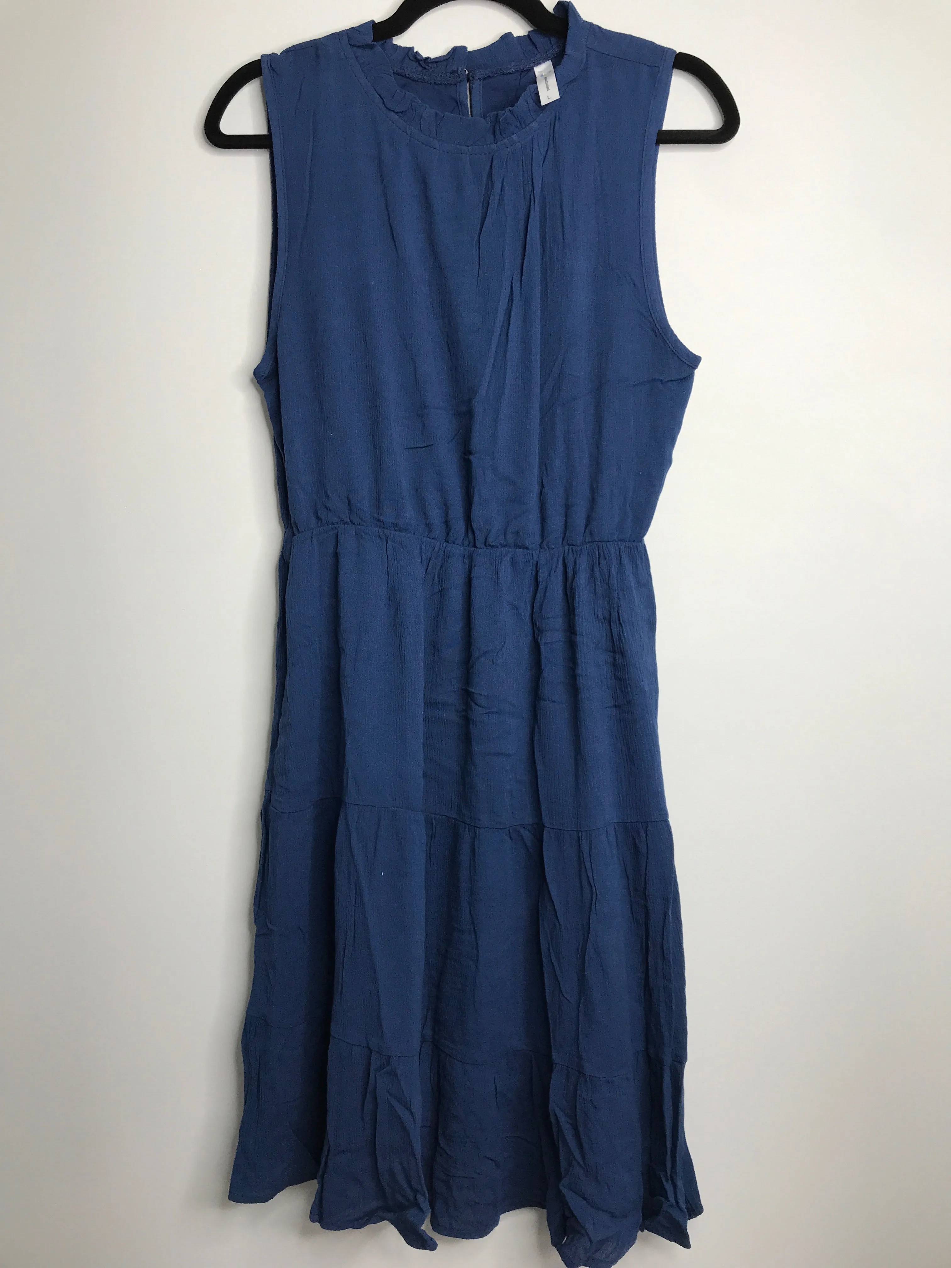Womens Size Lg Misses Navy Beachsissi Dress