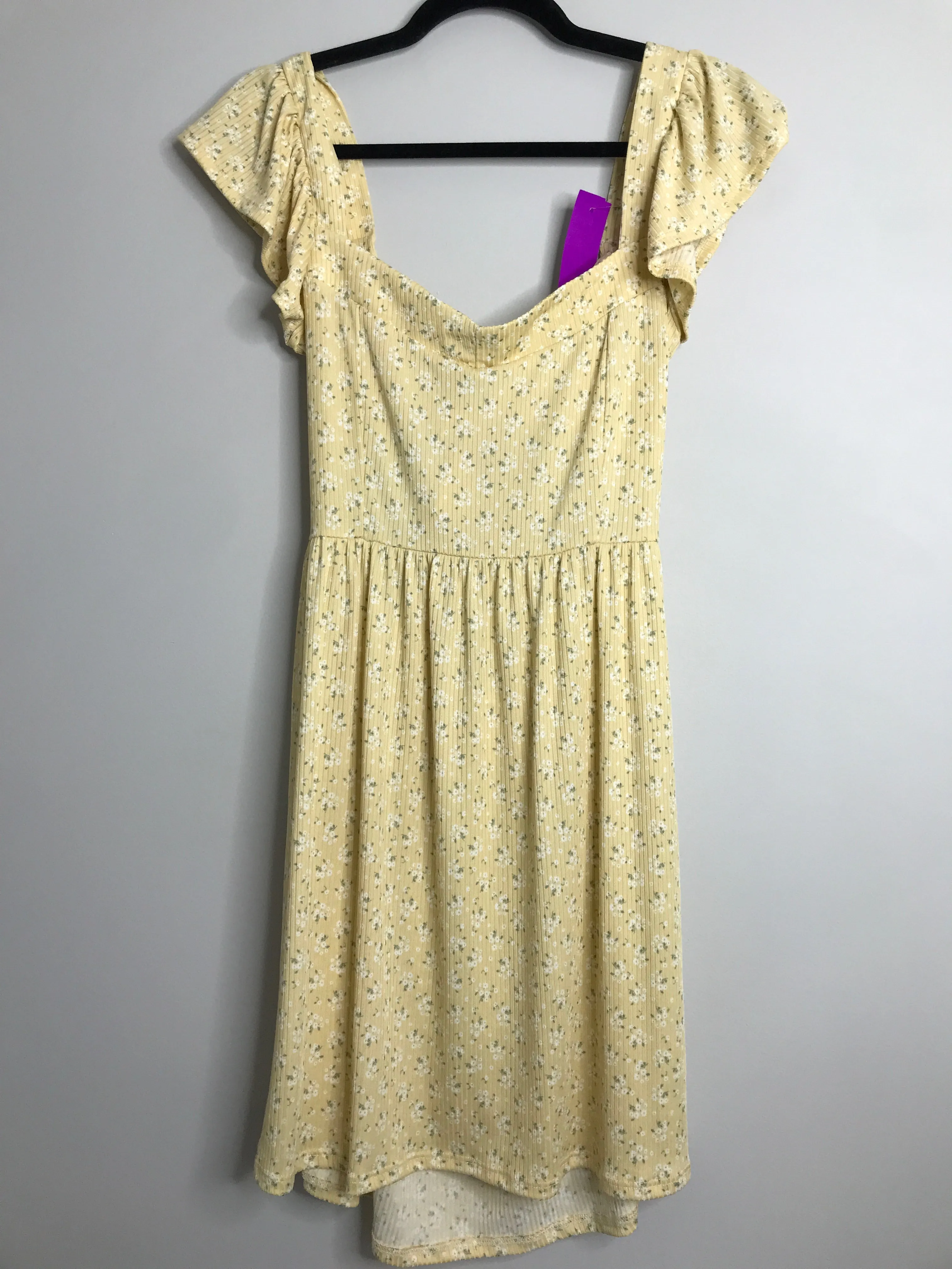 Womens Size Lg Misses Yellow Altar'd State Dress