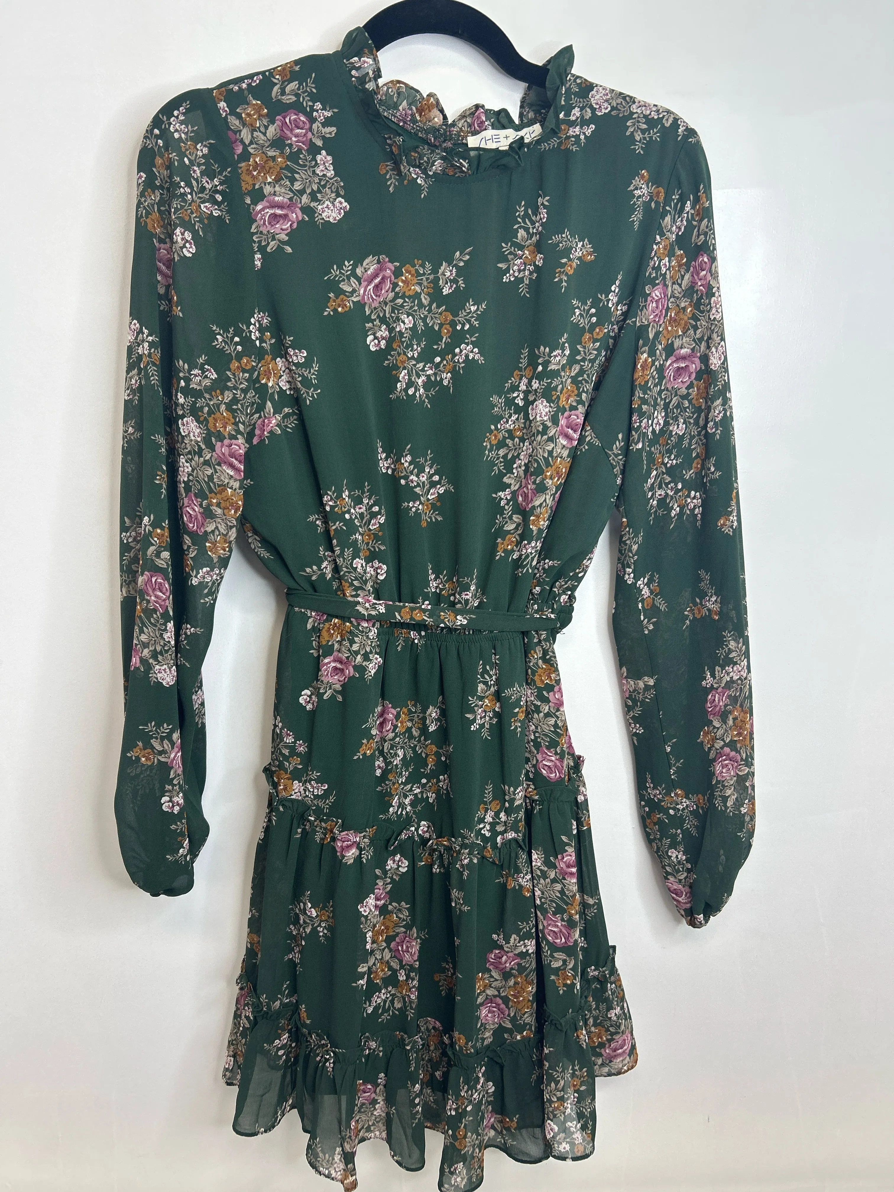 Womens Size Med Misses Green She & Sky Dress