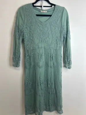 Womens Size Sm Misses Green Orange Creek Dress