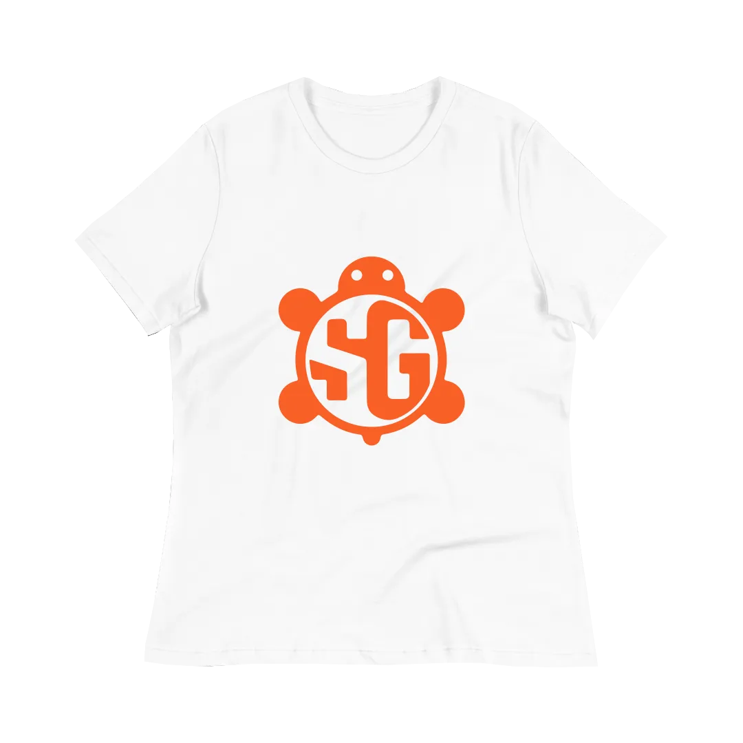 Women’s SlowGrind™️ Racerback Tank (White/Orange)