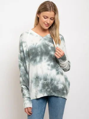 WOMEN'S TIE DYE HOODIE SWEATER
