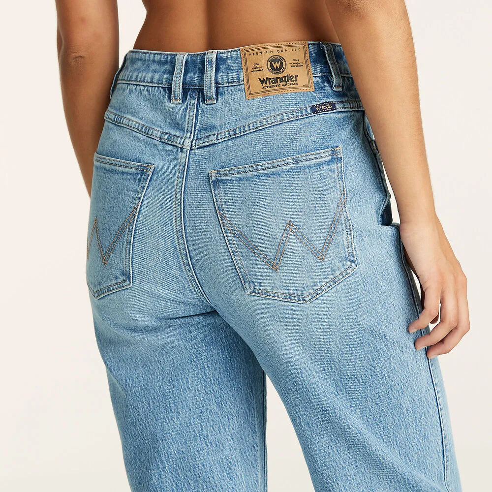 WRANGLER HI CLAUDIA CROP PENNYDALE BLUE