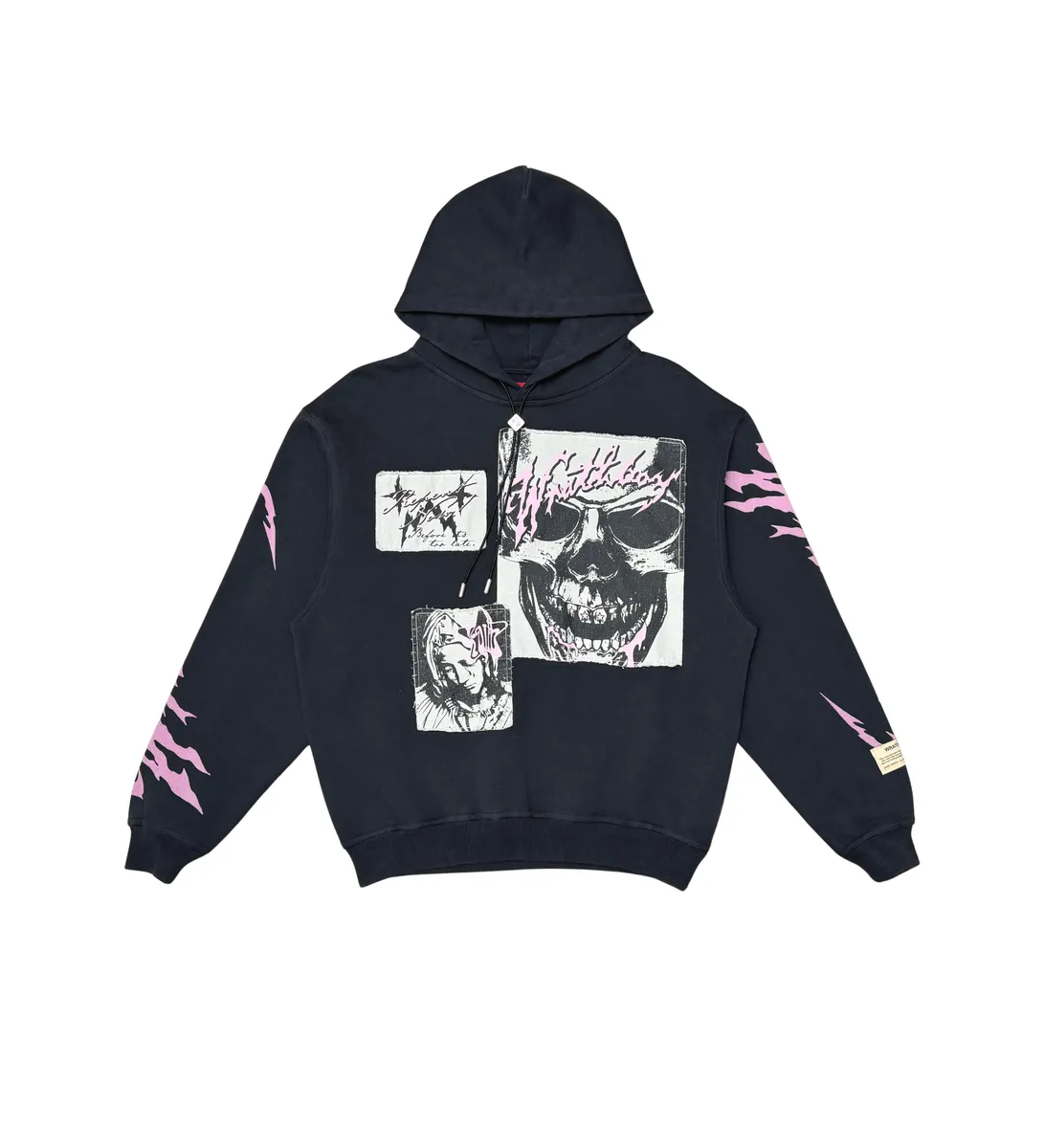 Wrathboy WB REPENT NOW CROP HOODIE (BLACK)