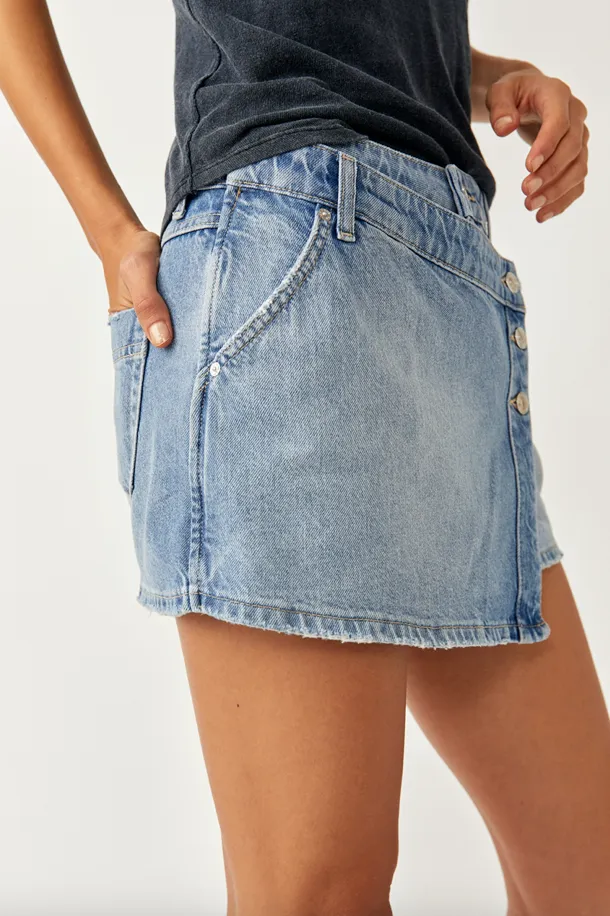 Wynne Denim Skirt Light Indigo