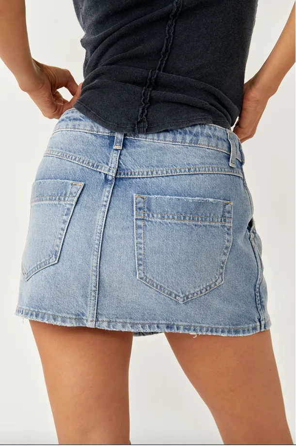 Wynne Denim Skirt Light Indigo